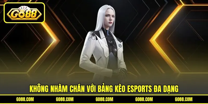 Không nhàm chán với bảng kèo Esports đa dạng