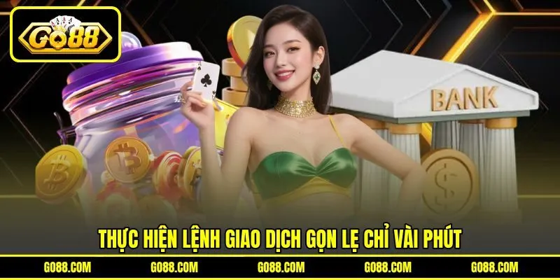 Thực hiện lệnh giao dịch gọn lẹ chỉ vài phút Thực hiện lệnh giao dịch gọn lẹ chỉ vài phút